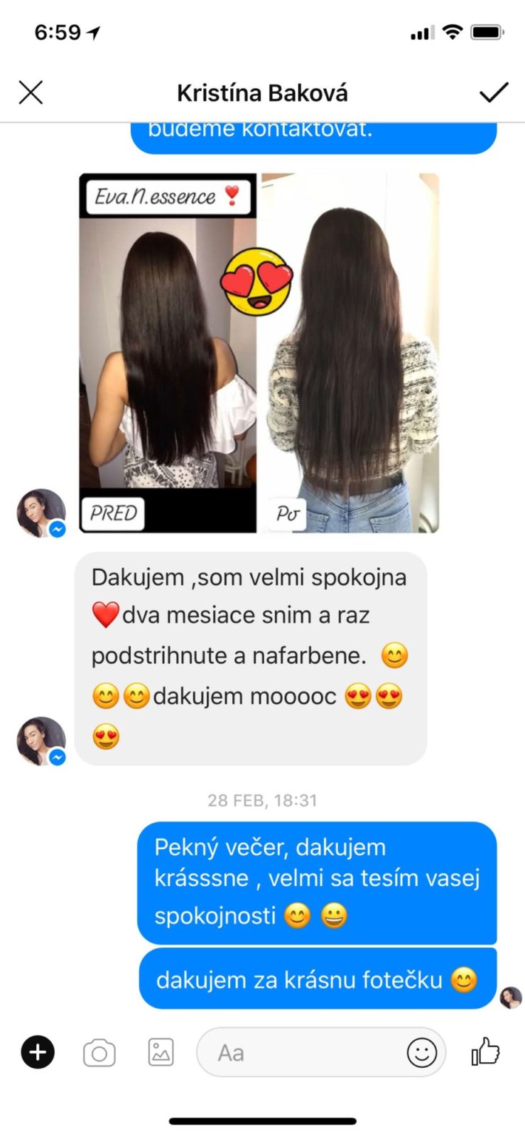 recenzia EnE - Kristína Baková Messenger FB