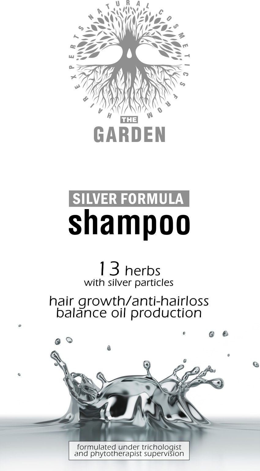 The GARDEN natural hair cosmetics silver formula shampoo