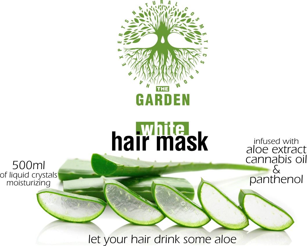 The Garden natural hair cometics white hair mask