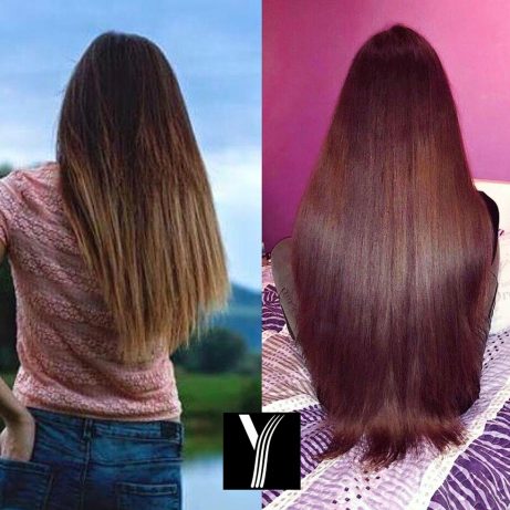 Andrea Kuchtová - vlasy 2 roky dozadu a dnes Y